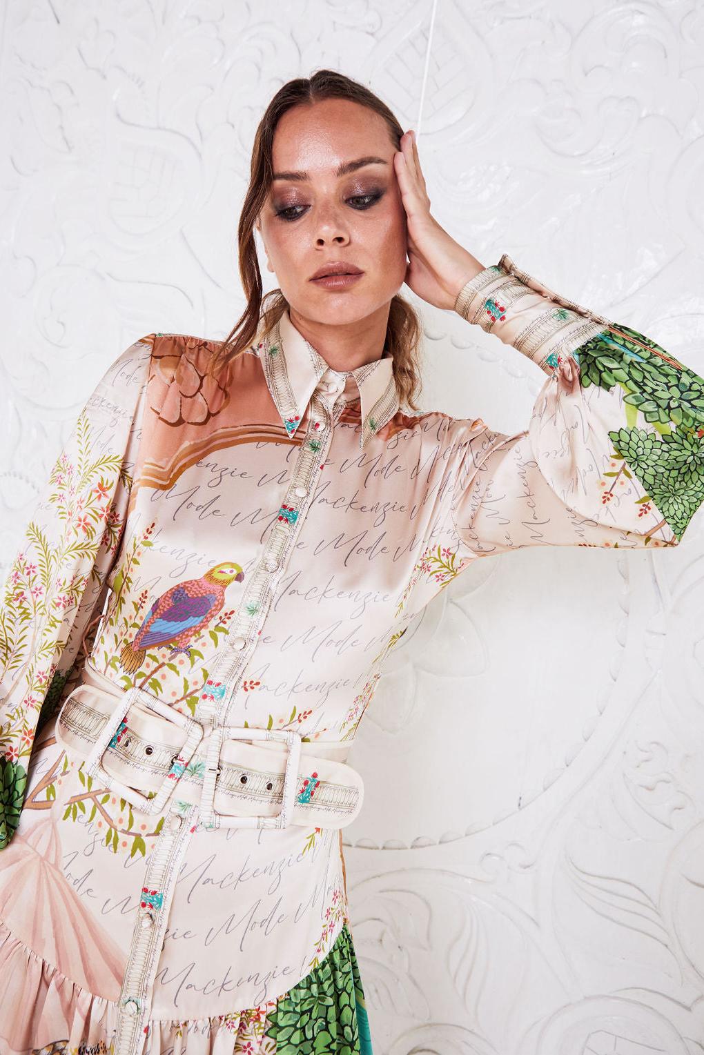 EMPRESS SILK MAXI ~ PEACOCK