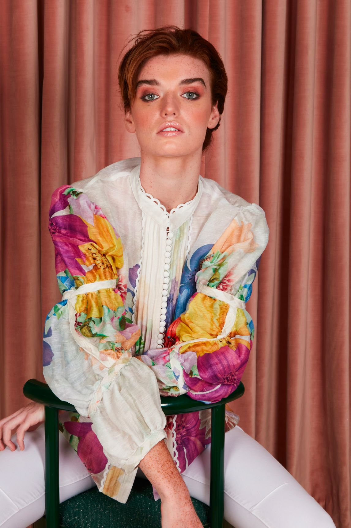 Multi Flower Blouse