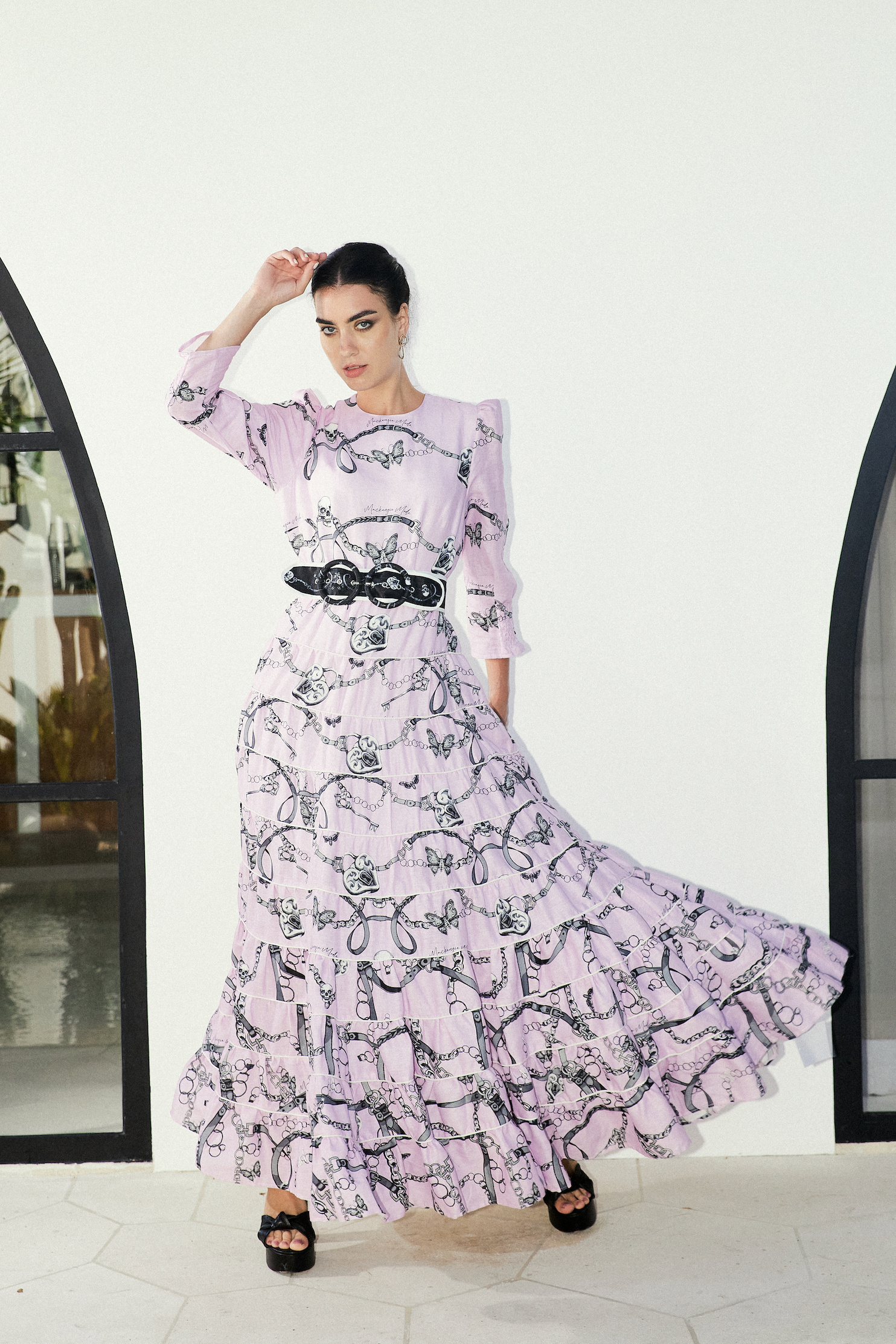 PICNIC PARTY DRESS - PASTEL PINK