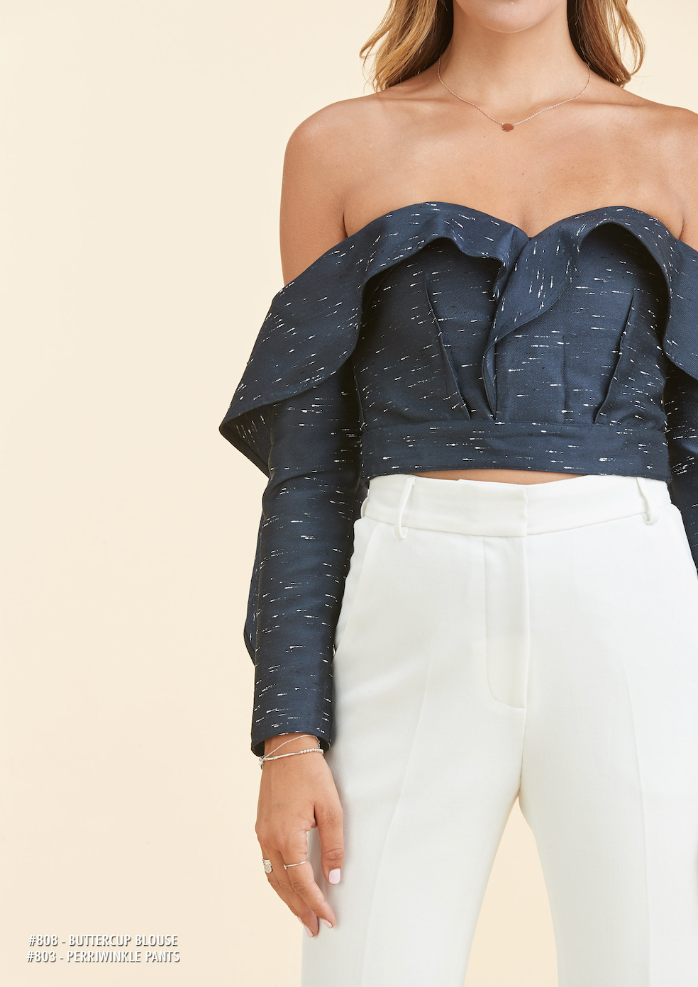 BUTTERCUP BLOUSE - Navy