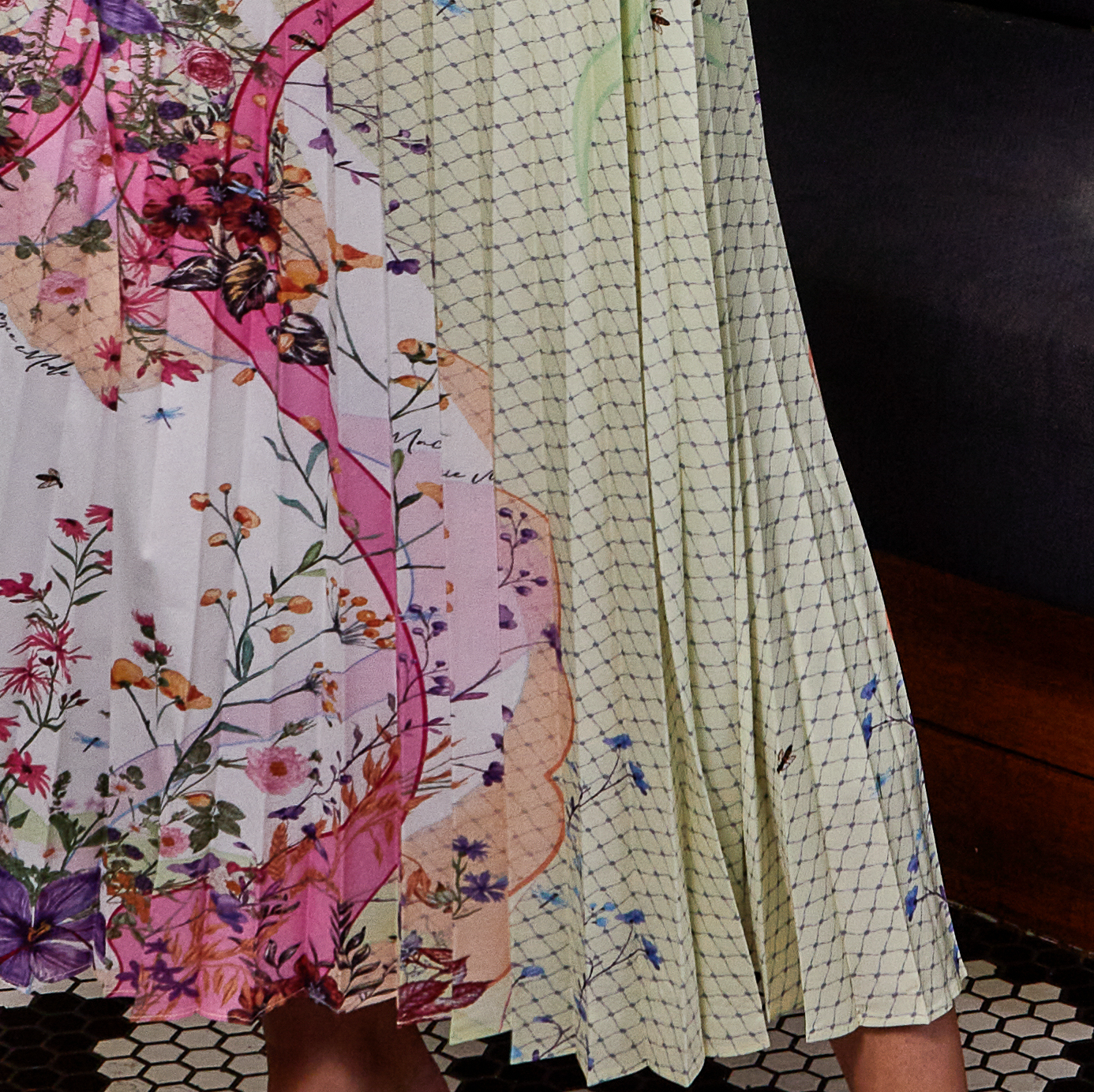 Buzzing Bees Pleated Skirt