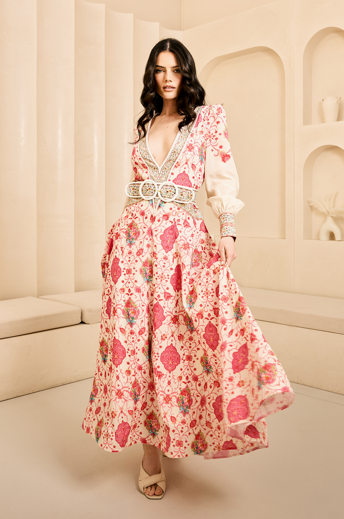 MAGNIFIQUE MAXI DRESS – ROSE BUDS