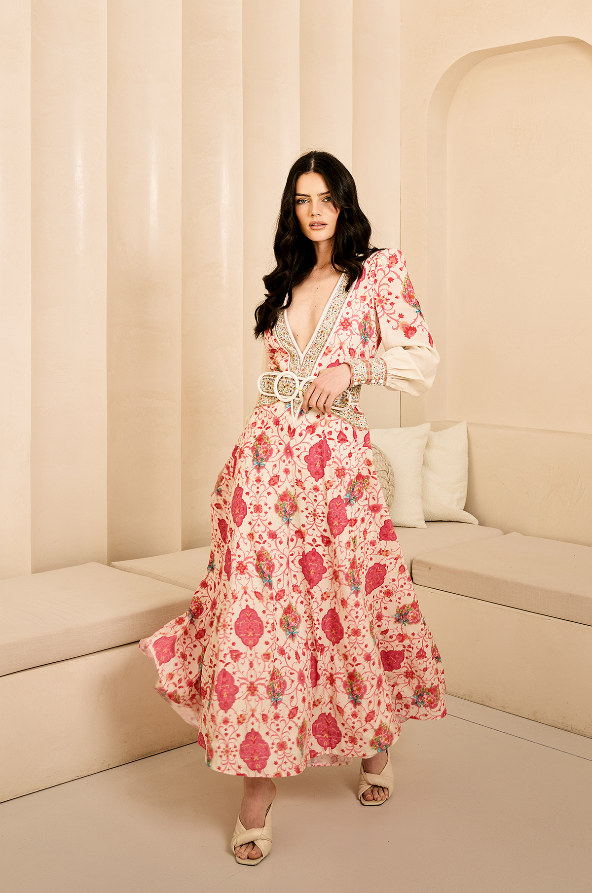 MAGNIFIQUE MAXI DRESS – ROSE BUDS