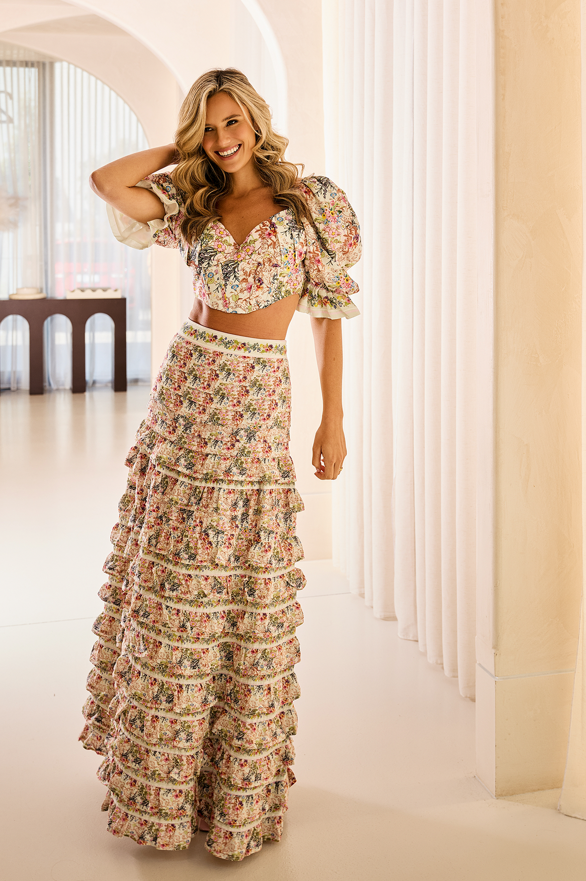 AMELIA MAXI SKIRT – FLOWER BUD