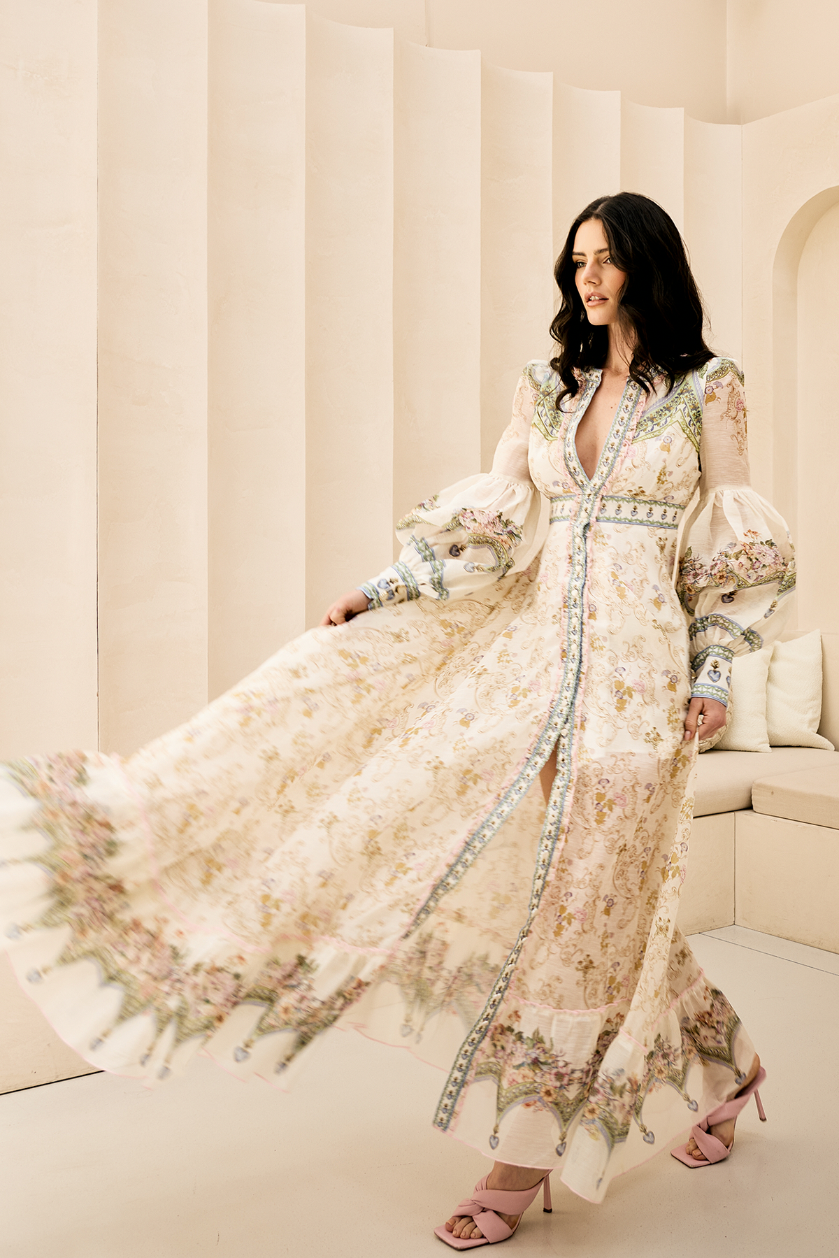 NATALIE MAXI – SILK LINEN