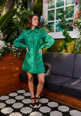 Branching out Mini Dress - Emerald