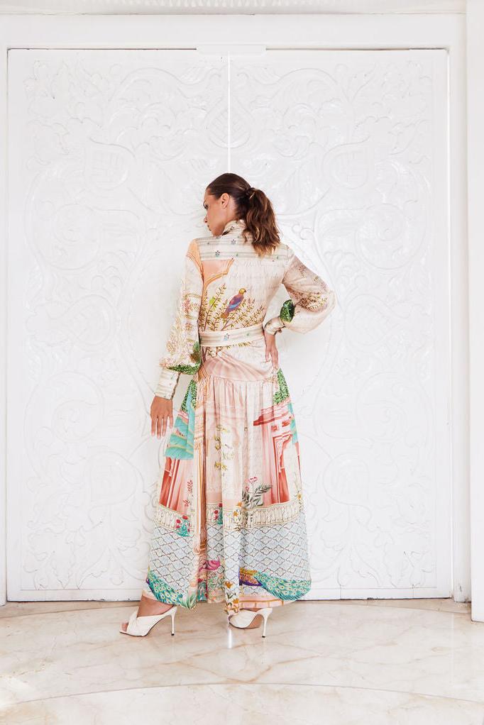 EMPRESS SILK MAXI ~ PEACOCK