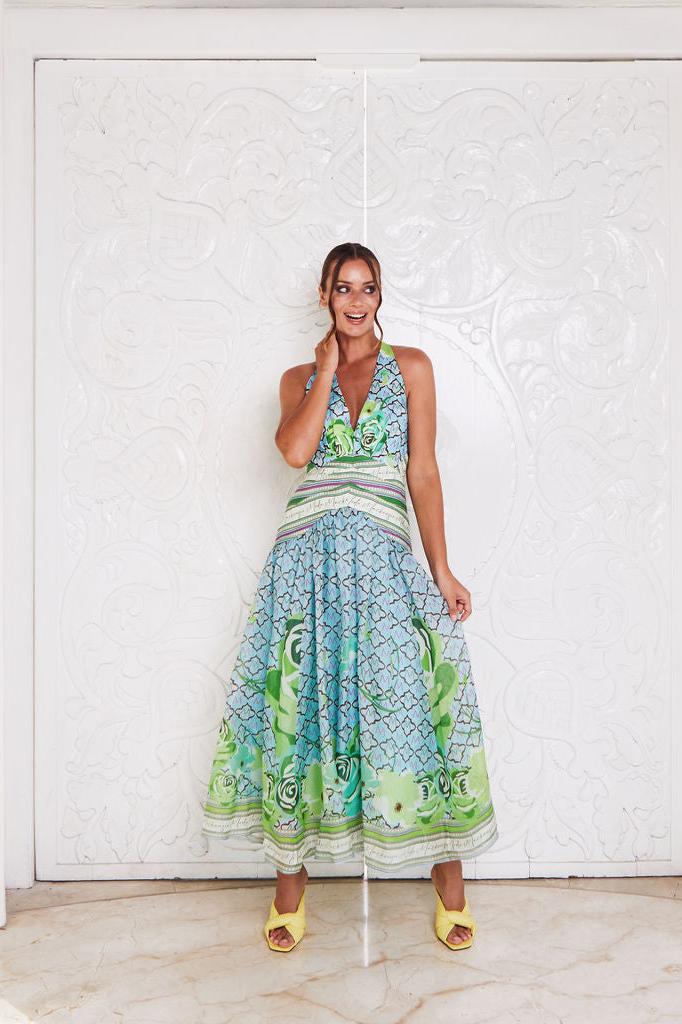 AMALFI COAST MAXI ~ MINT FLORAL