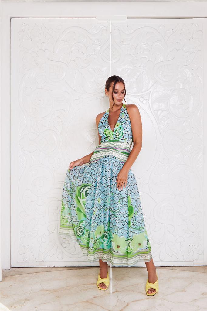 AMALFI COAST MAXI ~ MINT FLORAL