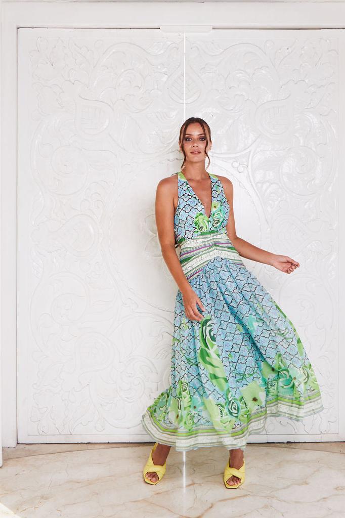 AMALFI COAST MAXI ~ MINT FLORAL