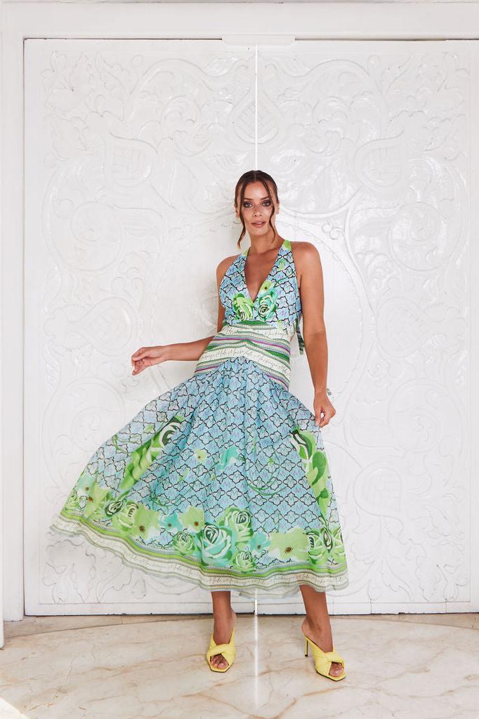 AMALFI COAST MAXI ~ MINT FLORAL