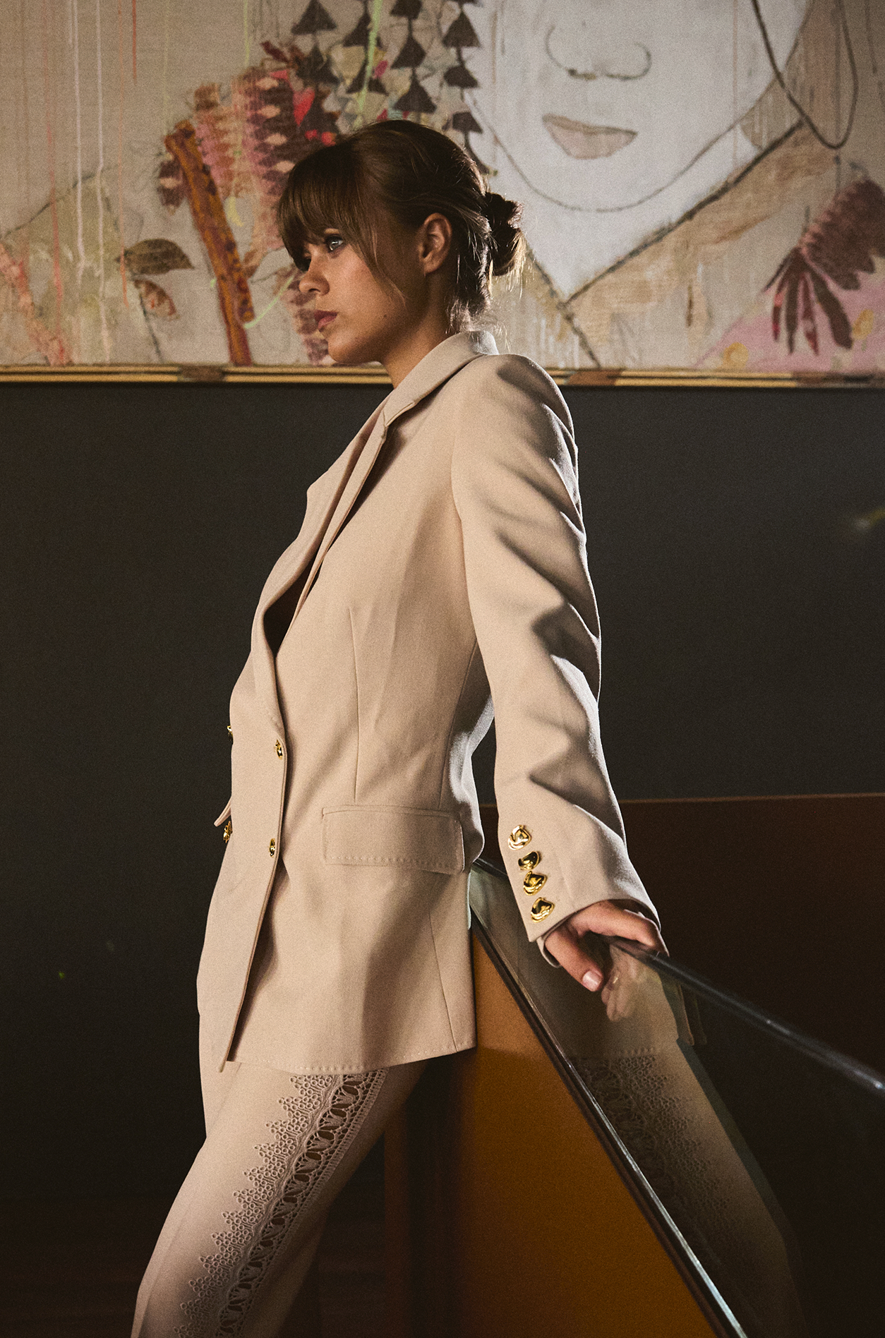 MOCHA LATTE SUIT JACKET
