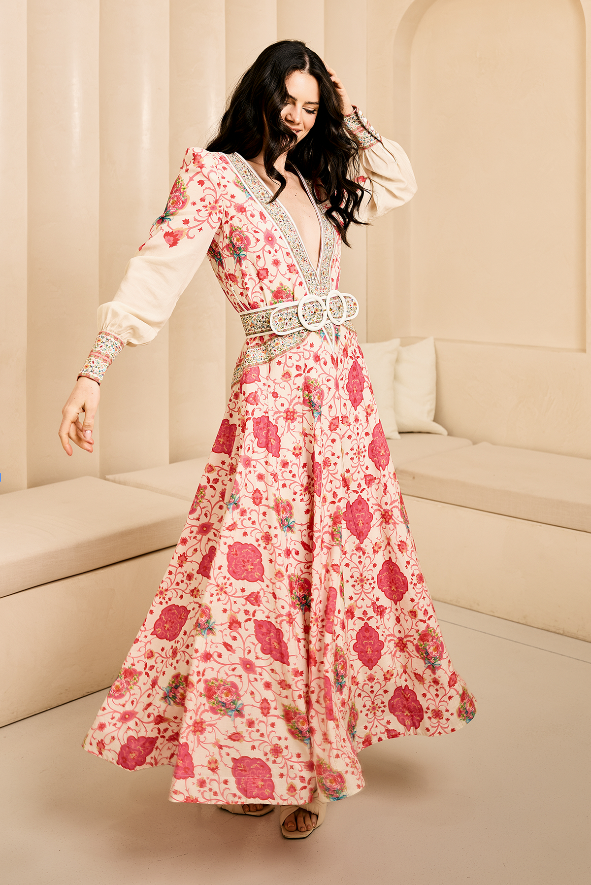 MAGNIFIQUE MAXI DRESS – ROSE BUDS