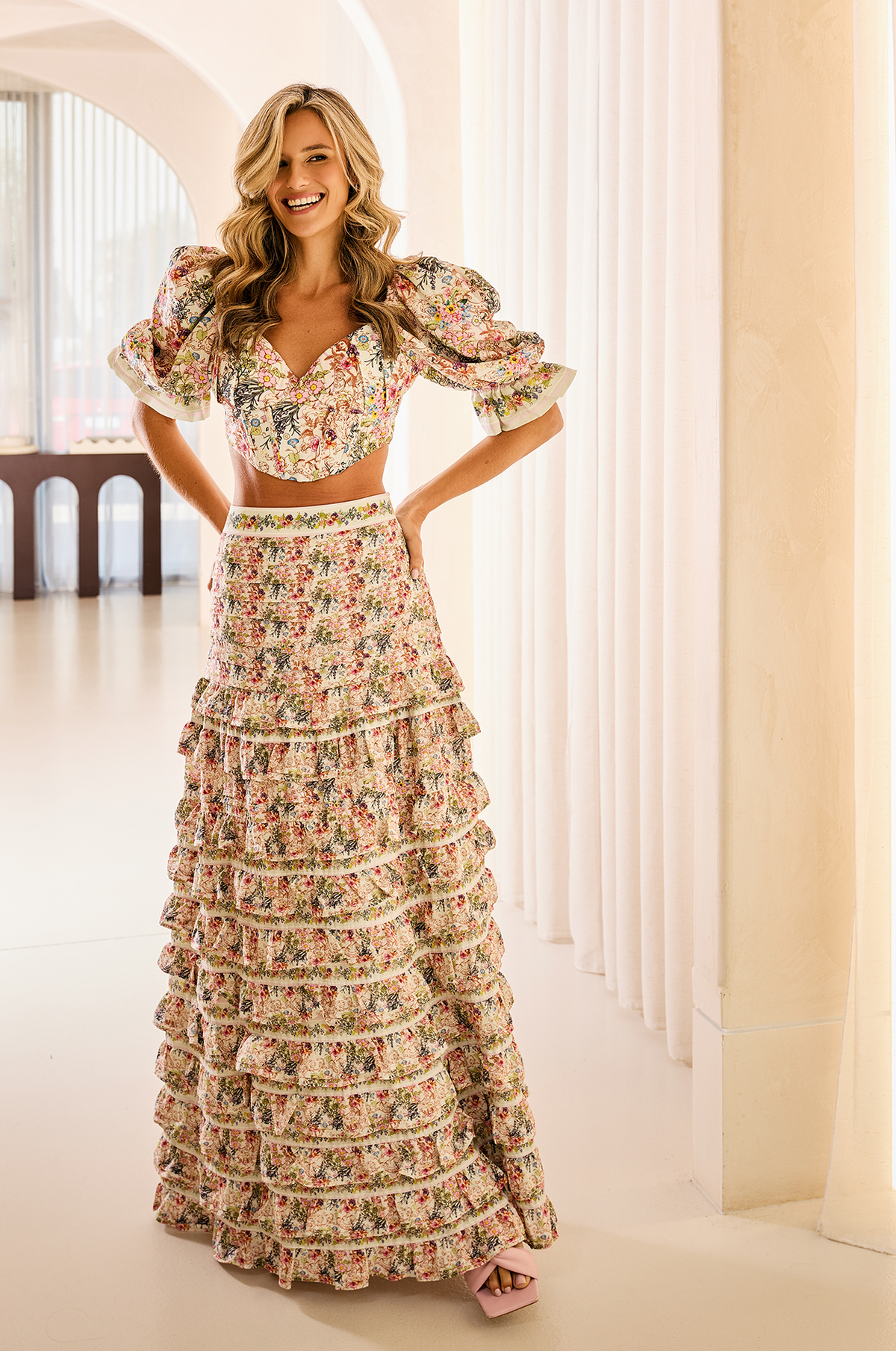 AMELIA MAXI SKIRT – FLOWER BUD