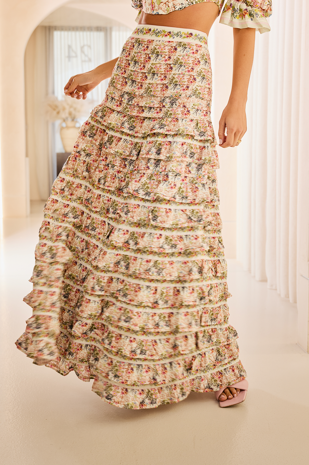 AMELIA MAXI SKIRT – FLOWER BUD