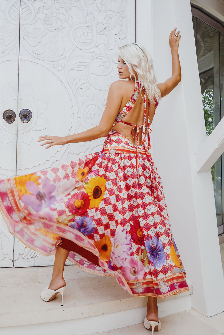 AMALFI COAST MAXI ~ PINK PARADISE