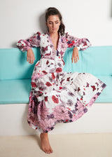 Dynasty Maxi Dress - PINK BUTTERFLY