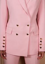 Golden Heart Suit Jacket - Pink